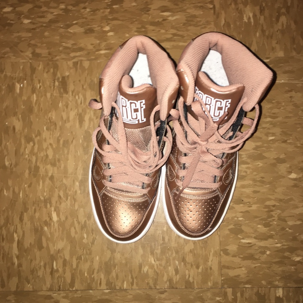 Rose gold Nike Air Force